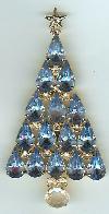 Christmas Tree Pin with Swarovski Rhinestones
